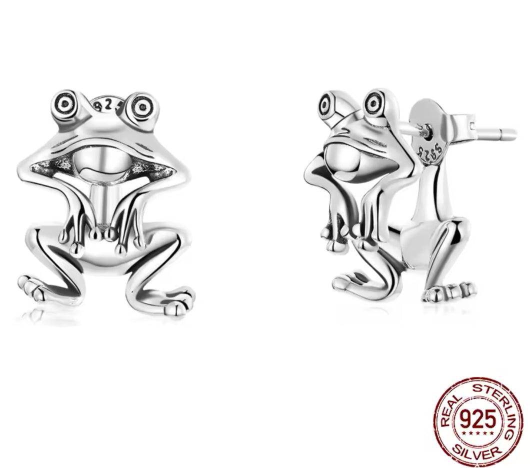 Frog earrings