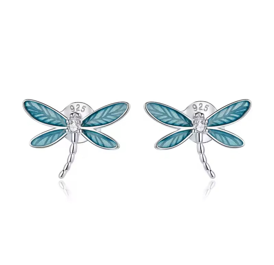 Aretes libélula