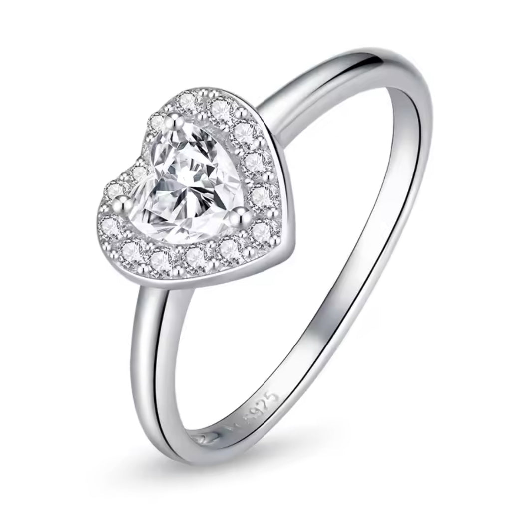 Anillo amor brillante