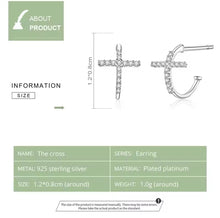 Cargar imagen en el visor de la galería, Shinning cross earrings
