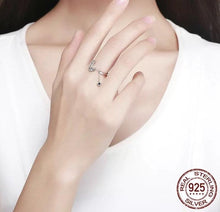 Cargar imagen en el visor de la galería, Anillo luna y estrella
