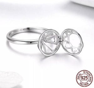 Anillo zirconias intercambiables