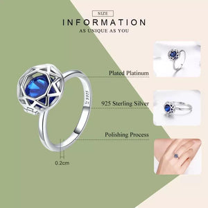 Anillo zirconias intercambiables