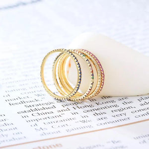Anillo golden rainbow