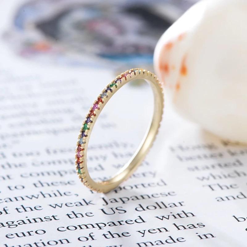 Anillo golden rainbow