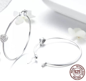 Arracadas con detalle de corazón