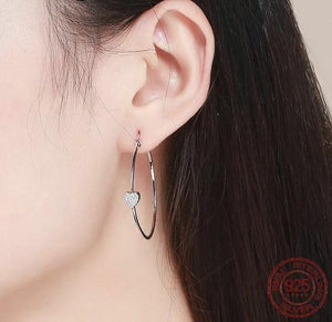 Arracadas con detalle de corazón