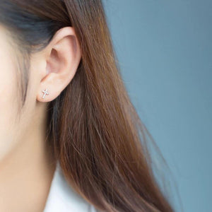 Aretes  cruz y corazón