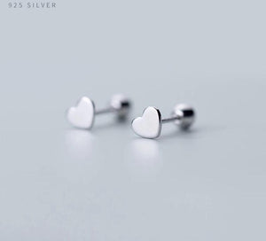 Silver mini heart