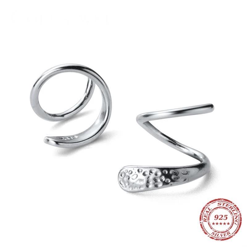 Silver  spring earrings