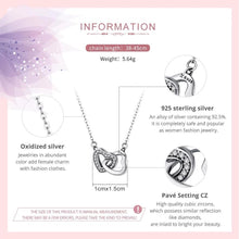 Cargar imagen en el visor de la galería, Gargantilla corazones entrelazados plata
