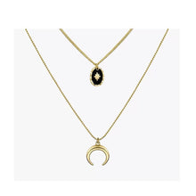Cargar imagen en el visor de la galería, Holiday triple golden necklace
