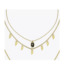 Cargar imagen en el visor de la galería, Holiday triple golden necklace
