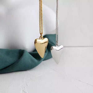 Golden heart necklace