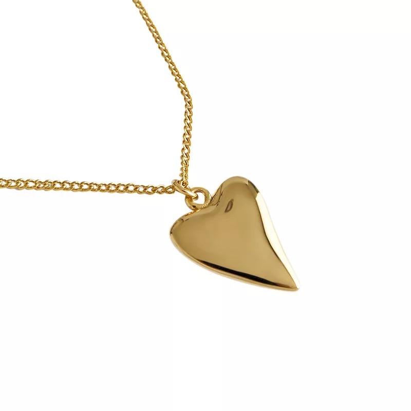 Golden heart necklace