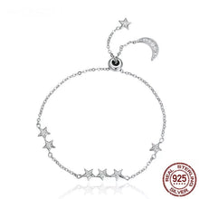 Cargar imagen en el visor de la galería, Pulsera luna con estrellas
