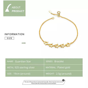 Pulsera estrellas doradas