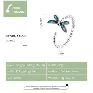 Anillo libélula